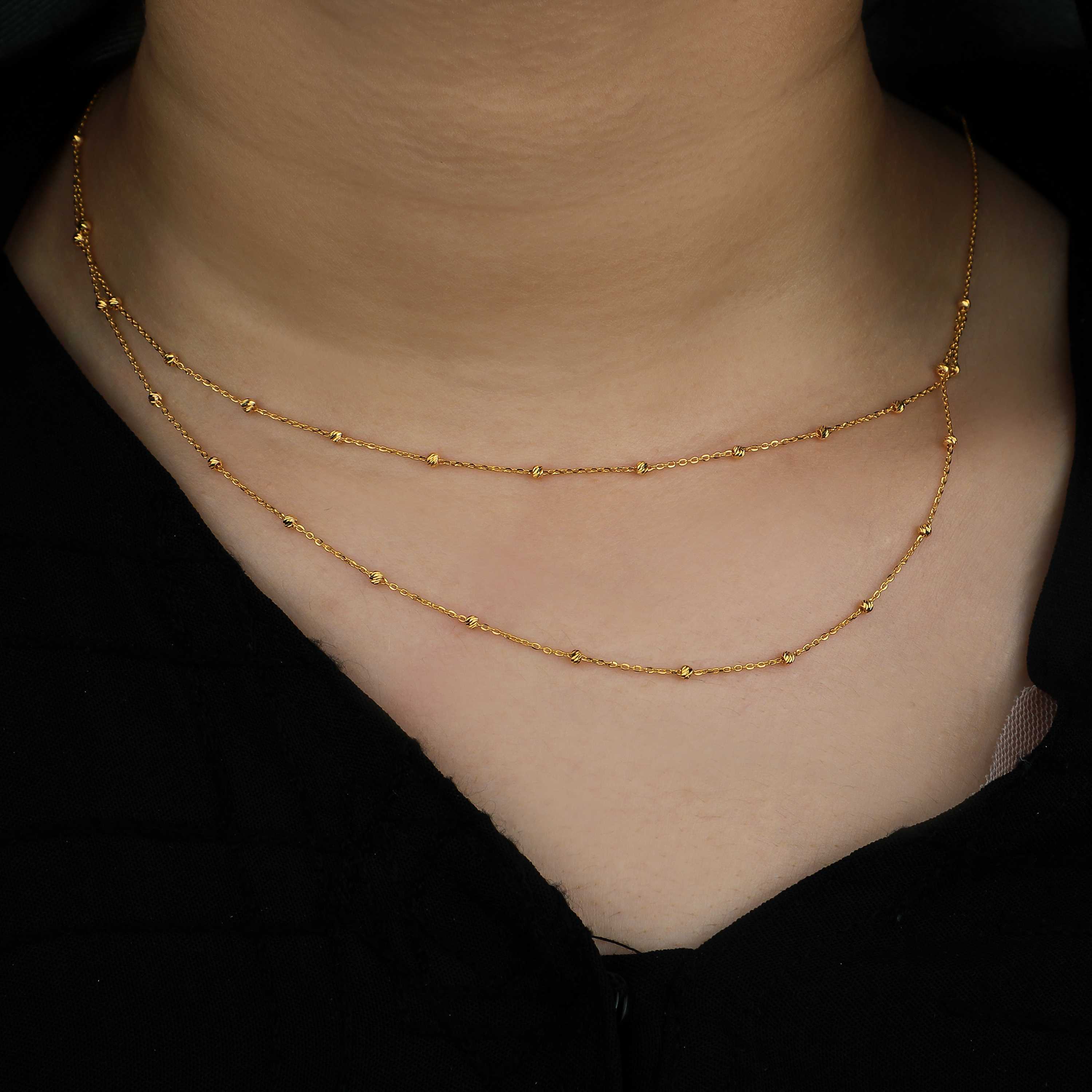 21 karat gold choker, made in Turkey - (H-0768)